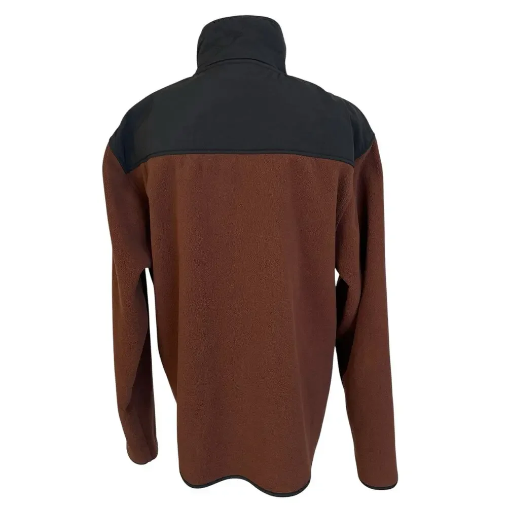 Blue Ocean Trading Co. Jacket Men's XL Black Brown Fleece Lightweight Athleisure